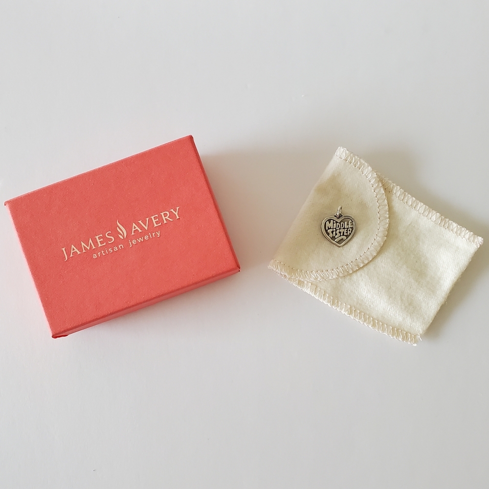 James Avery Silver Middle Sister Charm
